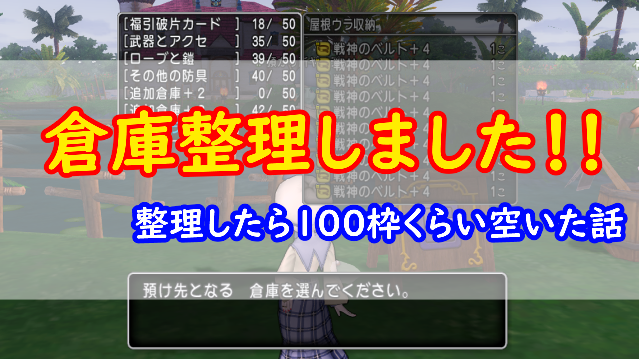倉庫整理しました みみっくほしさんいますか